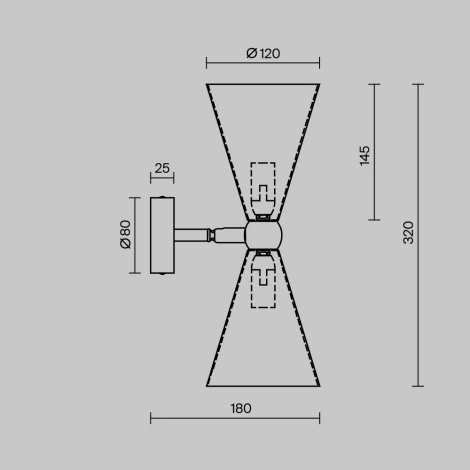 Бра Maytoni Vesper MOD108WL-02WG (220V)