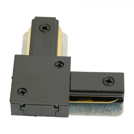 Коннектор угловой однофазный для шинопровода черный Feron LD1021 51900