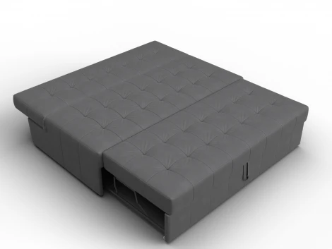 Диван прямой Лига-107 (160) (ЛДСП,Брус,Фанера,Замша/Серый) Лига Диванов 134939