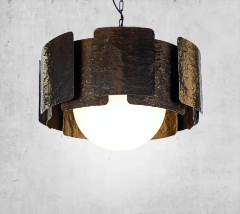 Подвесной светильник 2К Светомастерская Ferrum 011 CS201 (220V, на проводе, шар)