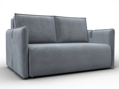 Диван прямой Лига-117 (ЛДСП,Брус,Фанера,Велюр/Серый) Лига Диванов 137023