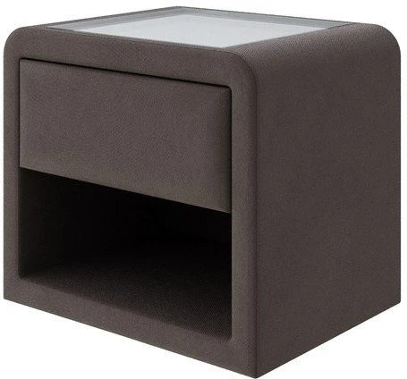 PROxSON Тумба Cube (Ткань: Велюр Monopoly Горячий шоколад (237)) 52x41
