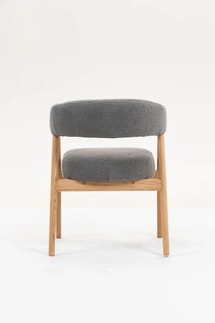 Стул обеденный Stool Group Zubo с деревянными ножками темно-серый 2 шт. УТ000042035