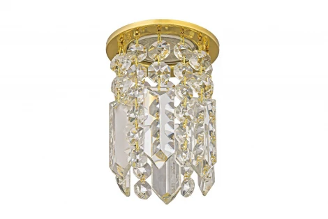 Встраиваемый светильник хрустальный Dio D'Arte Osimo Gold GU10.5.14.8.123 G (220V, круглые)