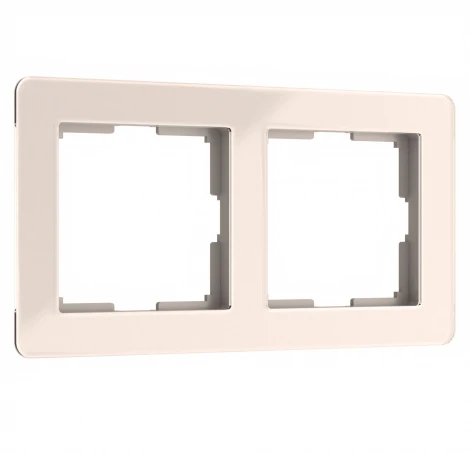 Рамка на 2 поста Acrylic (айвори) Werkel W0022743 (a060538)
