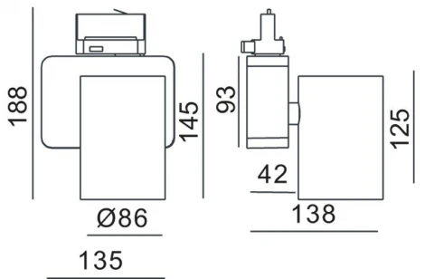 Трековый светильник Deko-Light Nihal 707041 (LED, 220V, круглые)