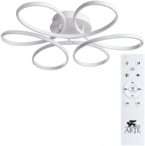Потолочная люстра Arte Lamp Diadema A2526PL-6WH (LED, 220V, пульт управления, управление смартфоном, умный дом - Алиса, Tuya Smart)