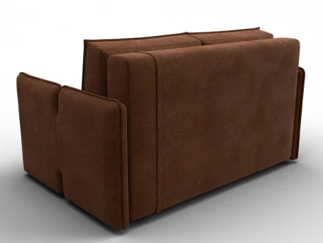 Диван прямой Лига-117 (ЛДСП,Брус,Фанера,Велюр/Терракотовый) Лига Диванов 137017