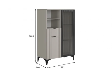 Гостиная "Рич К3" (2450х425х1900 мм) Mebelson ГК03Рич.3478