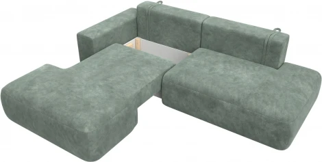 Диван угловой Лига-036 НПБ Модерн левый угол Лига Диванов (Велюр) арт.127766L