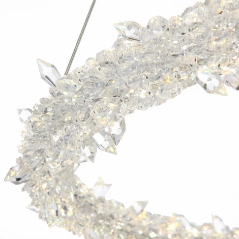 Подвесная люстра ST Luce Lucchero SL6105.203.01 (LED, 220V, хрусталь, пульт управления, на тросе, кольцо)