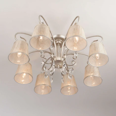 Потолочная люстра Eurosvet Liona 60065/8 серебро (220V)