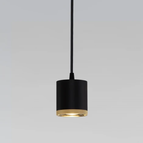 Подвесной светильник 12W 4200K чёрный Elektrostandard Lead 50243 LED (220V, на проводе, круглые)