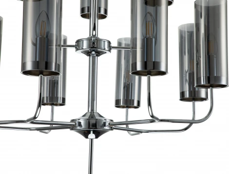 Люстра потолочная на штанге Balletto V000259 (13014/12R Chrome ) (220V)