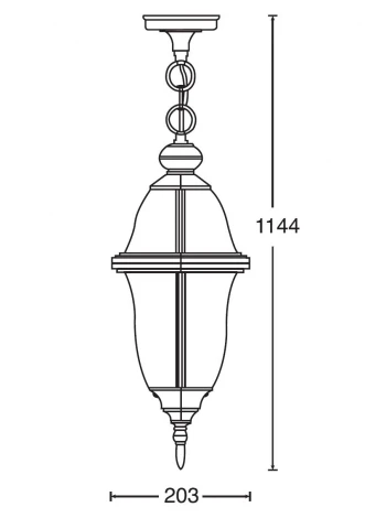 Уличный светильник подвесной Oasis Light Florida 89405