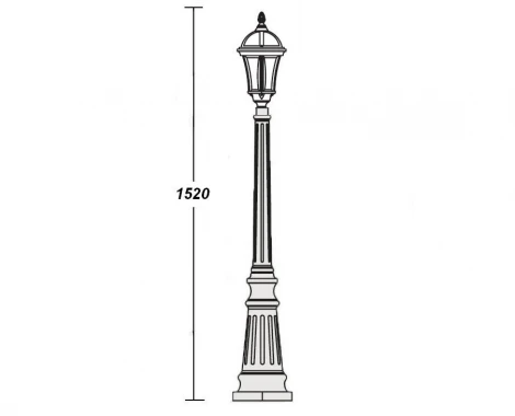 Наземный фонарь Oasis Light 95211S Gb (220V, IP44)