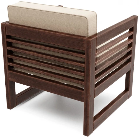 Кресло Arsko Сега орех велюр бежевый