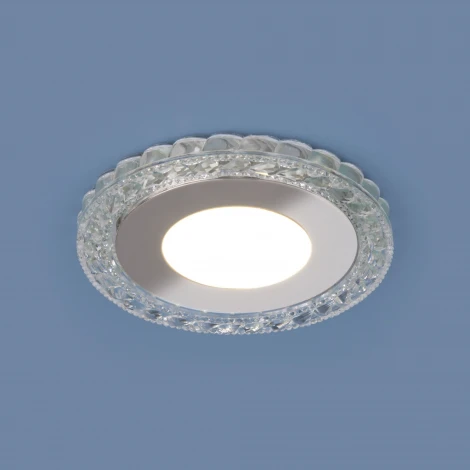 Встраиваемый точечный светильник Elektrostandard 9908-9909 9909 LED 8W CL прозрачный
