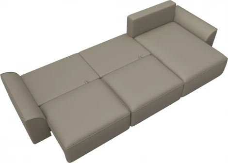 Диван угловой Лига-048 НПБ лонг Лига Диванов (Экокожа) арт.128494