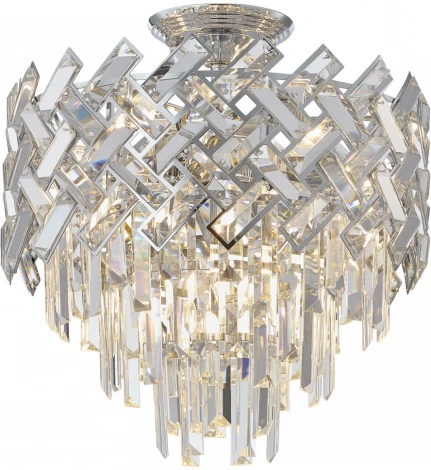 Потолочная люстра хрустальная на штанге Arte Milano Sorrento-8019 378019/6/50/390 CR (220V)