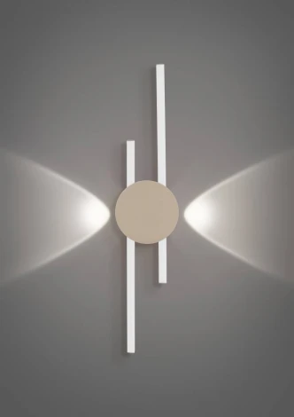 Настенный светильник светодиодный алюминий, песочный, белый Eglo Venticello 902126