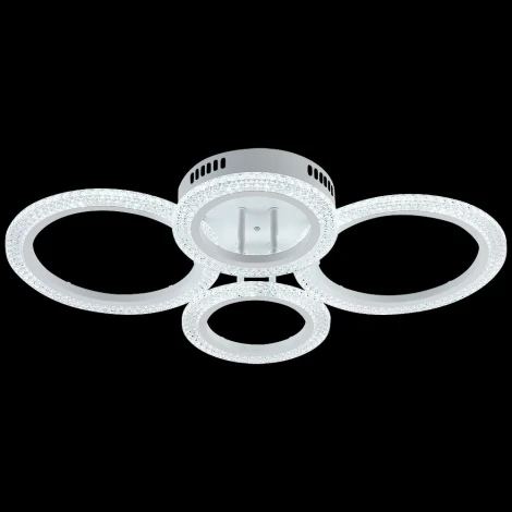 Потолочная люстра светодиодная на штанге с пультом Reluce 08488-0.3-2+2C WH кольцо
