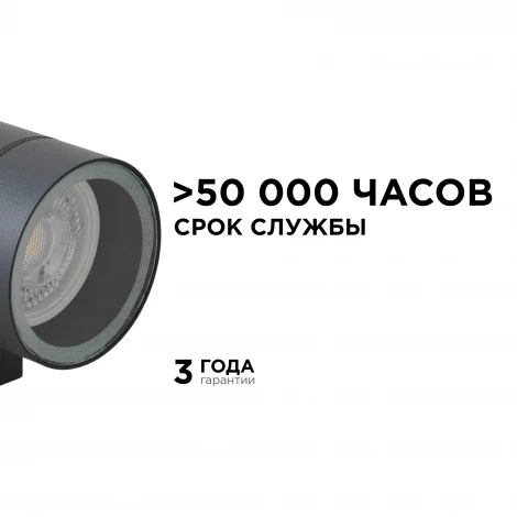 Настенный светильник уличный 1х35Вт графит, алюминий Apeyron 11-118