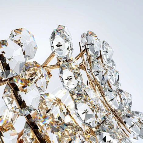 Подвесная люстра хрустальная Modelux MODELUX ML.7550.24 GD