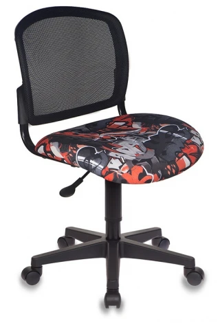 Кресло детское Бюрократ CH-296NX черный сиденье черный граффити крестовина пластик