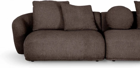 Диван Fabro ОГОГО (арт.855363), (Ткань,Букле/Коричневый)