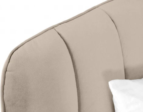 Кровать Amsterdam ОГОГО (арт.751168), (Велюр/Бежевый)