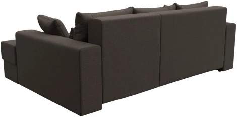 Диван угловой Майами правый угол (Коричневый/Рогожка) Лига Диванов арт.121158