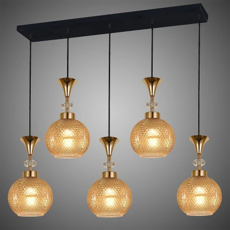 Подвесной светильник Reluce 02001-0.9-05L AMBER (220V, на проводе, шар)