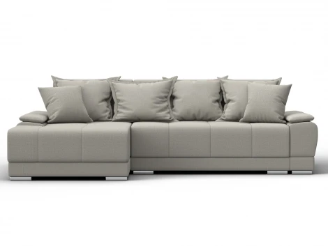 Диван угловой Лига-119 угол левый (ДСП,Брус,Фанера,ЛДС,Рогожка/Бежевый) Лига Диванов 137084L