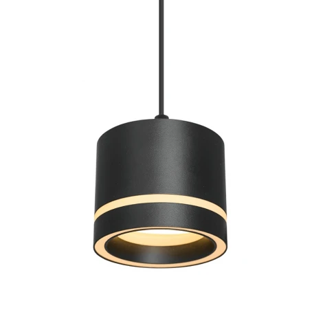 Подвесной светильник Wolta WSL-GX53/P06BL под лампу GX53 Черный LUCE