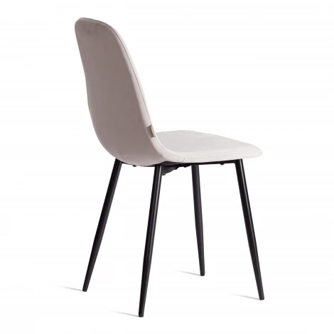 Стул Breeze/Бриз (мод. JSC-58)/2 шт. в упаковке велюр/металл, 44х53х86см, светло-серый HLR14/черный (Комплект из 2 шт.) Tetchair 24481