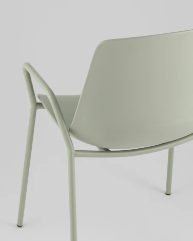 Стул Kaira пластик серо-зеленый Stool Group арт.УТ000039944