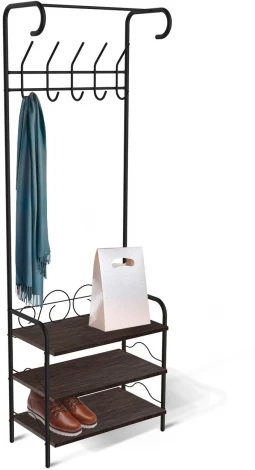 Вешалка M-306 черный муар/венге Sheffilton 4030401902