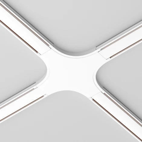 Коннектор питания X-образный Radity белый (магнитный) Maytoni Technical TRA084CX-11W