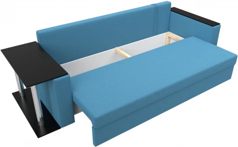 Диван прямой Атланта Лайт со столом слева Лига Диванов (Рогожка) арт.126163L