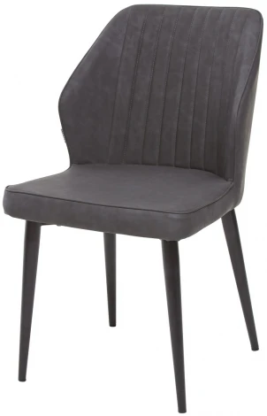 Стул SEATTLE RU-07 серая сталь, экокожа