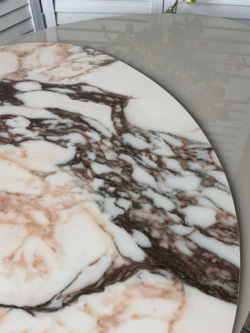 Стол кофейный NIKLAS TL-312 испанская керамика, стекло / МДФ окраш. /темно-серый МДФ каркас ®DISAUR (арт.626M05805)