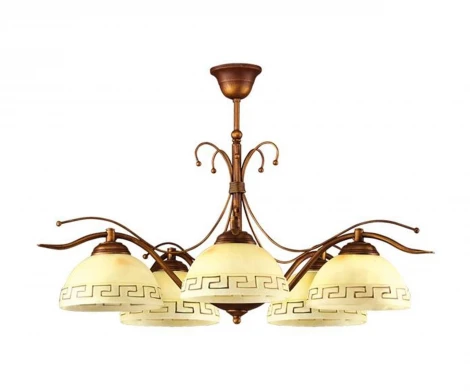 Потолочная люстра Lampex Greka 065/5 B+M