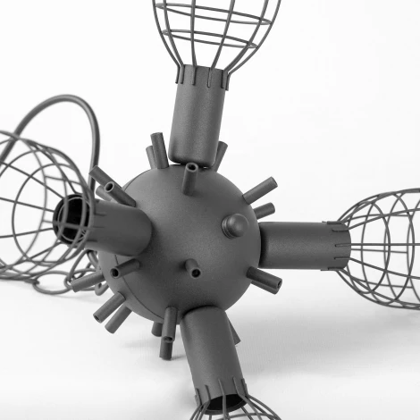 Подвесная люстра Lussole Idaho LSP-8987 (220V, на цепи, листья)