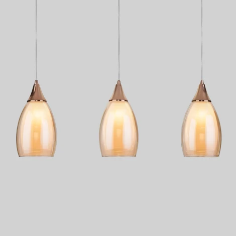 Подвесной светильник Eurosvet Cosmic 50285/3 золото (220V, на проводе)