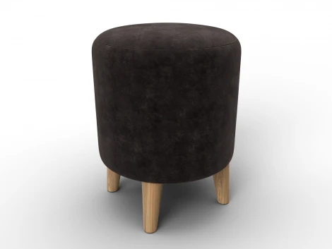 Пуф 002 (ДСП,Фанера/Дерево/Велюр/Коричневый) Лига Диванов 132494