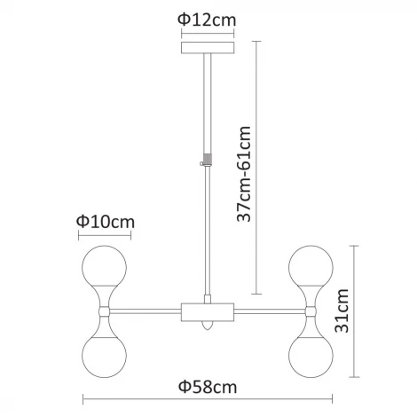 Подвесная люстра Arte Lamp Palla A9162LM-12CC