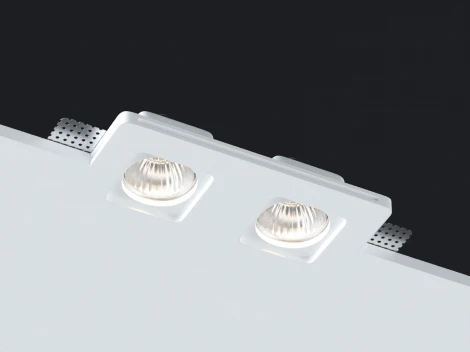 Встраиваемый светильник под гипсокартон гипсовый Donolux Elementare DL271SQ2W (220V)