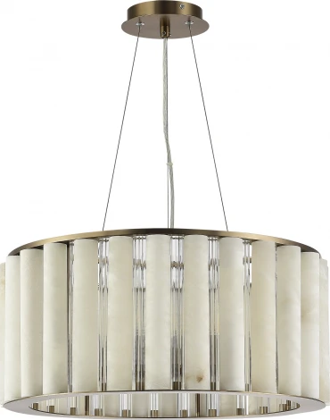 Подвесной светильник ST Luce Delight SL1516.303.08 Бронза, Прозрачный/Белый алебастр E14 8*40W (220V, на тросе, круглые)