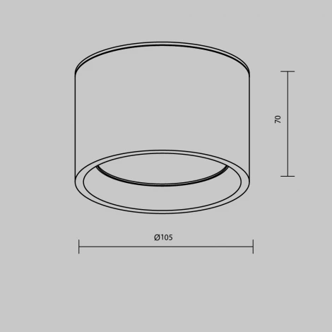 Накладной потолочный светильник Maytoni Hydra C090CL-10W3K-B (LED, 220V, круглые, IP44)